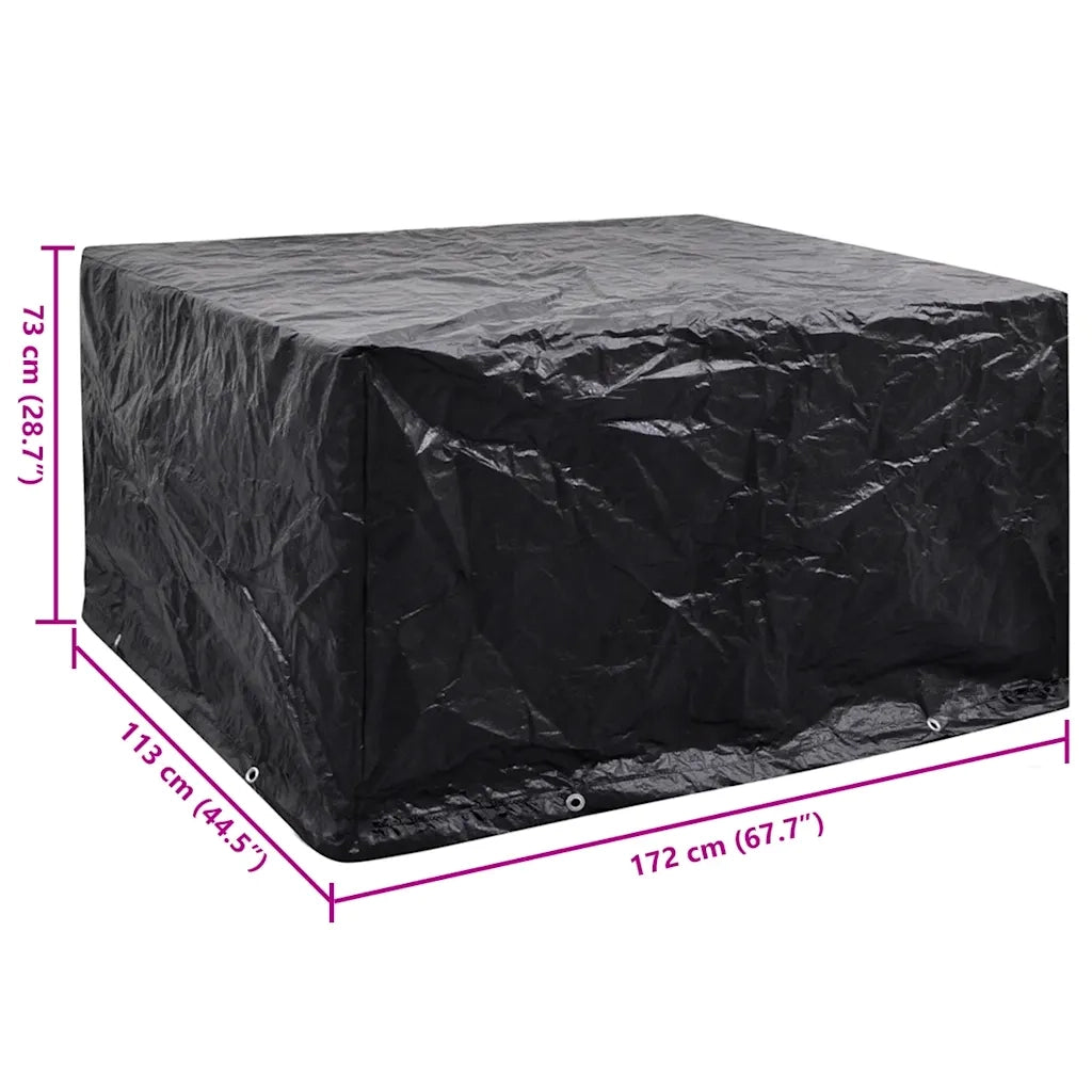 Copertura per Mobili da Giardino con 8 Occhielli 172x113x73 cm 41638