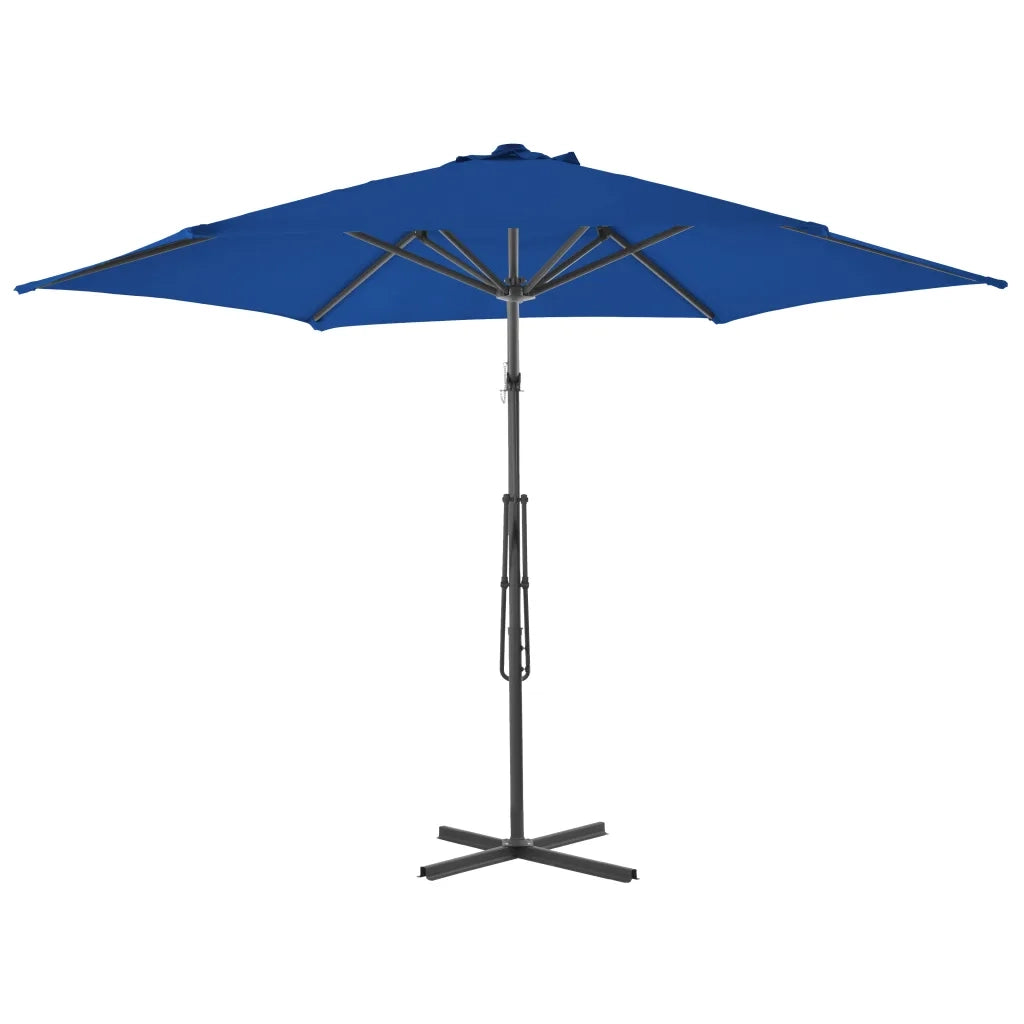 Ombrellone da Giardino con Palo in Acciaio Blu 300x230 cm 312521