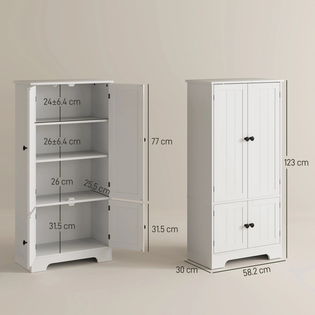 Credenza Bianco ¨C zephmum ¨C 58.2x30x123 cm