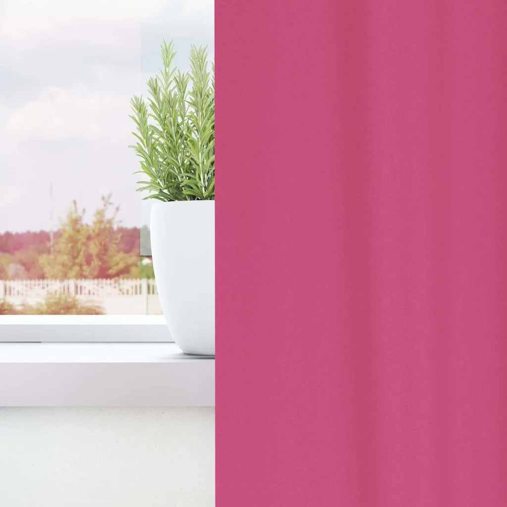 Tende Blackout con Anelli 2 pcs Rosa Vivo 175 x 140 cm 4107624