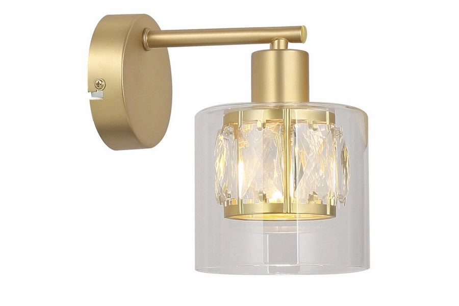 Applique da parete Elmo oro decorativa 1xE14 40W Reality