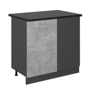 Vicco Mobile ad angolo cucina Calcestruzzo 86 cm , PL Antracite