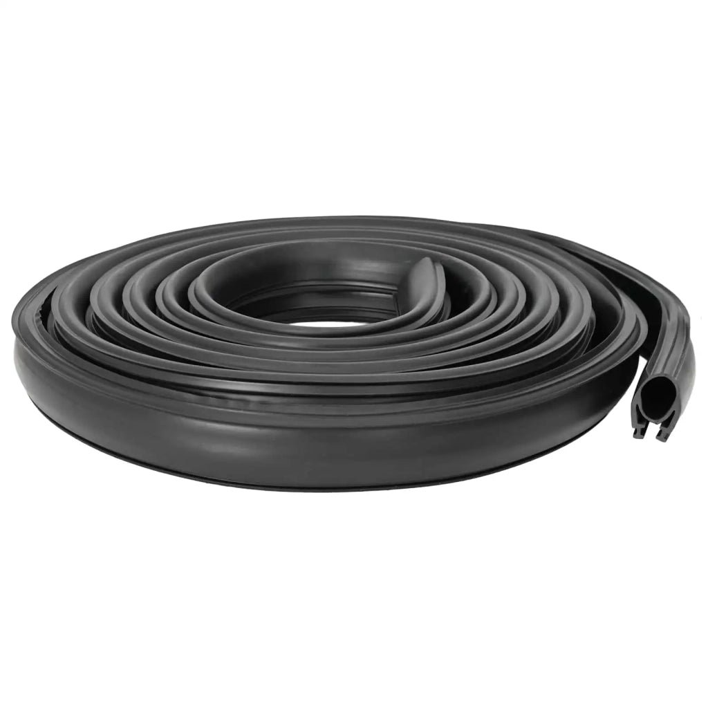 Sigillo Porta Garage Nero 41 x 33 mm 3 m PVC 42038293