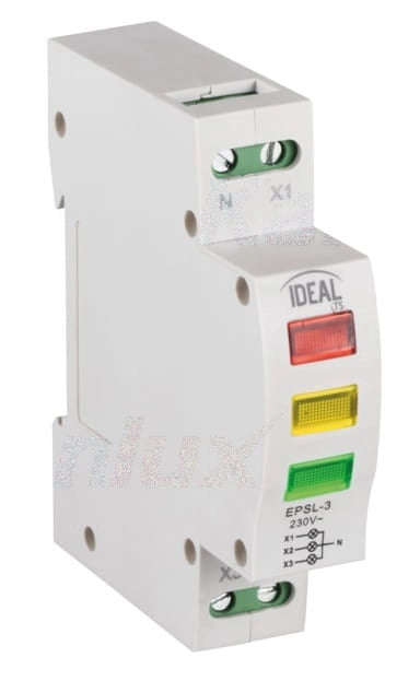 Spia luminosa modulare DIN TH35 Kanlux 32893 230V IP20
