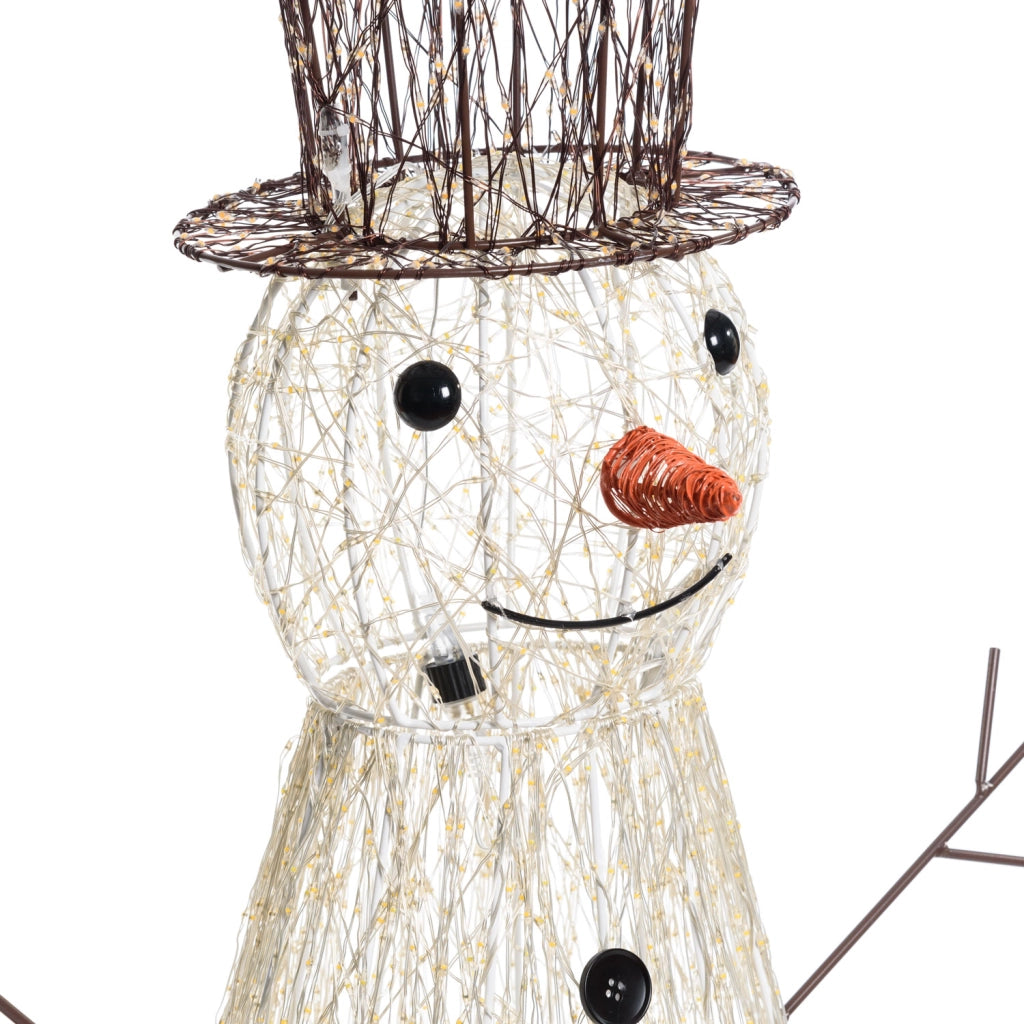 Pupazzo di neve 3D H100cm con MicroLED