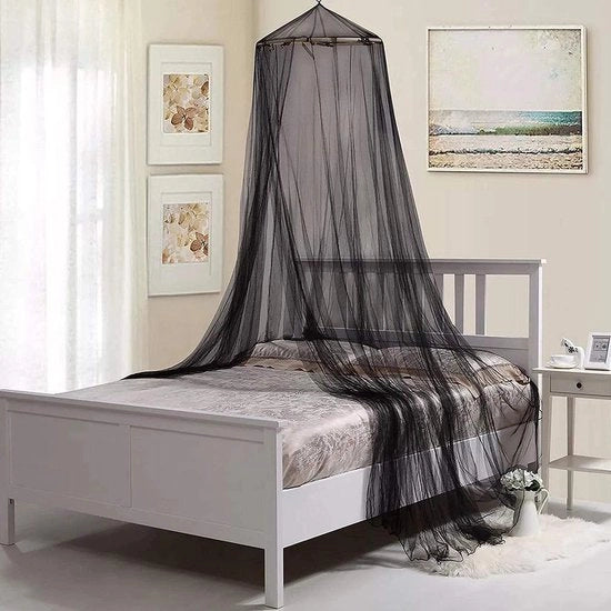 Tenda da letto per bambini protezione dagli insetti nera per esterno e campeggio
