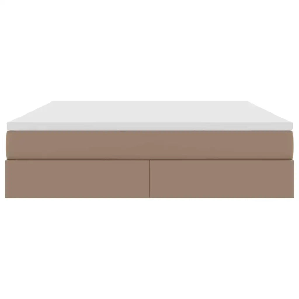Letto con contenitore e materasso Cappuccino 180 x 200 cm 3370177