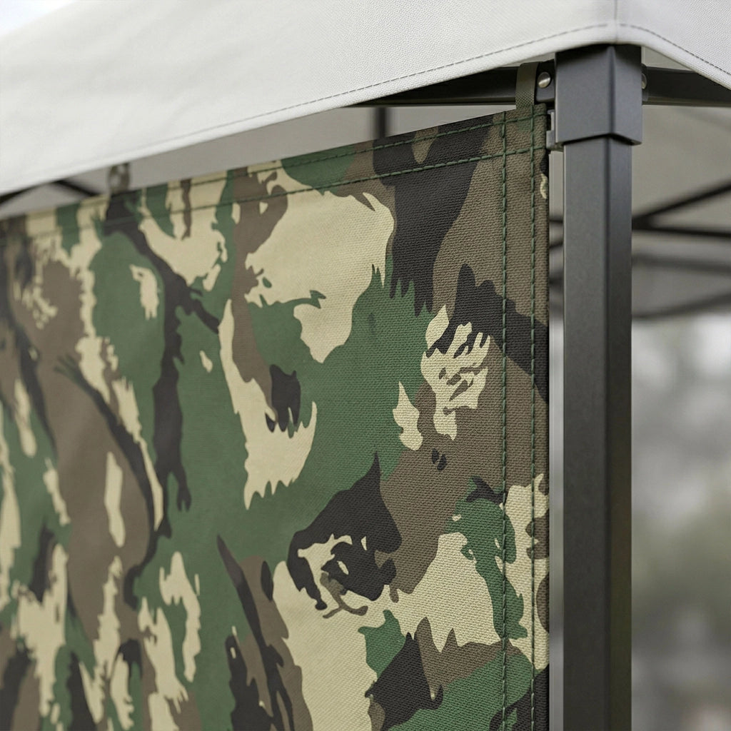 Telo laterale da 450x200h cm per gazebo da giardino camouflage