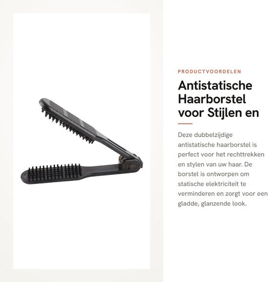 Spazzola antistatica per stili e diradare capelli