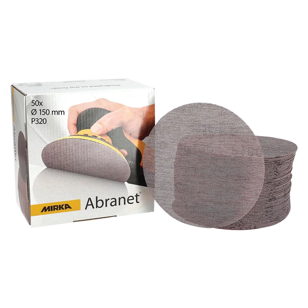 DISCO ABRASIVO CIRCOLARE 'ABRANET' Ø 225 mm - grana 120- 25 pezzi  - MIRKA