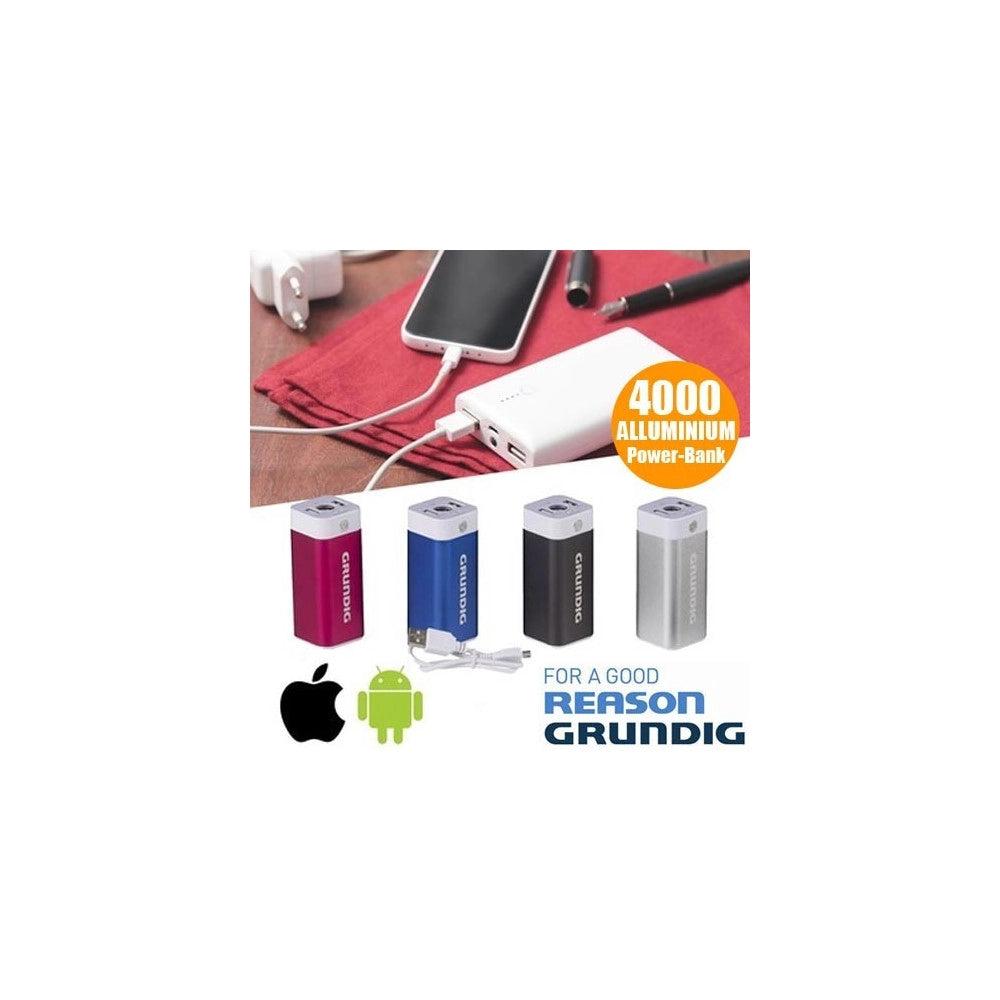 Trade Shop - Power Bank Caricabatteria Da 4000 Mah Smartphone Ios Android Carica Batteria -