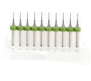 Set di 10 Micro Boeri in Carburo per PCB e CNC (0,7mm)
