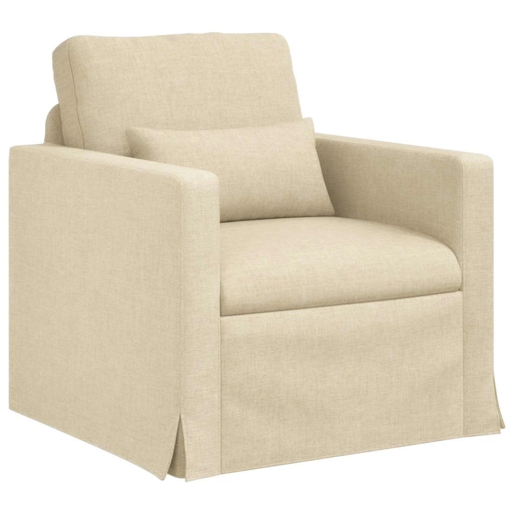 Divano Crema 78 x 78 x 80 cm Tessuto