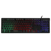 Trade Shop - Tastiera Per Pc Computer Keyboard Usb Retroilluminata A Led Multicolor -