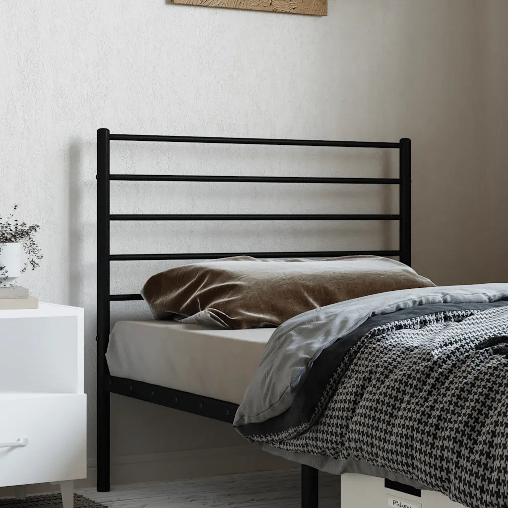 Testiera | Testata di Ricambio in Metallo Nero 90 cm
