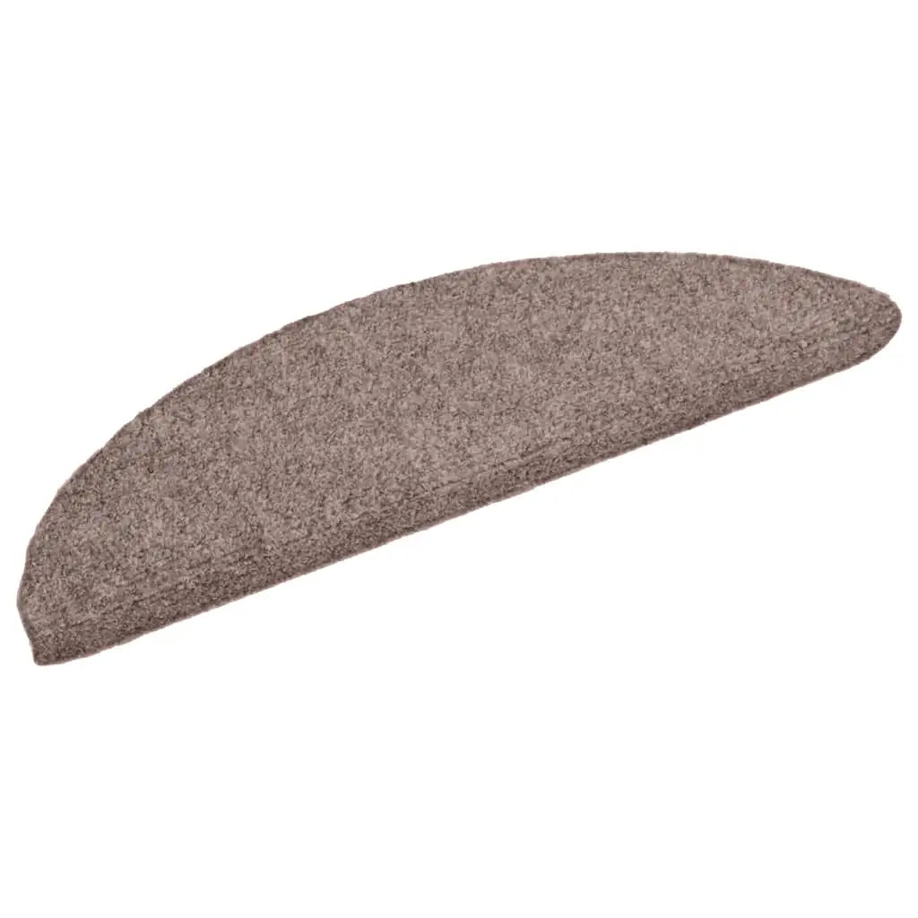Tappetini per scale autoadesivi 20 pz 56x17x3 cm Marrone Chiaro Semicircolari 3365667