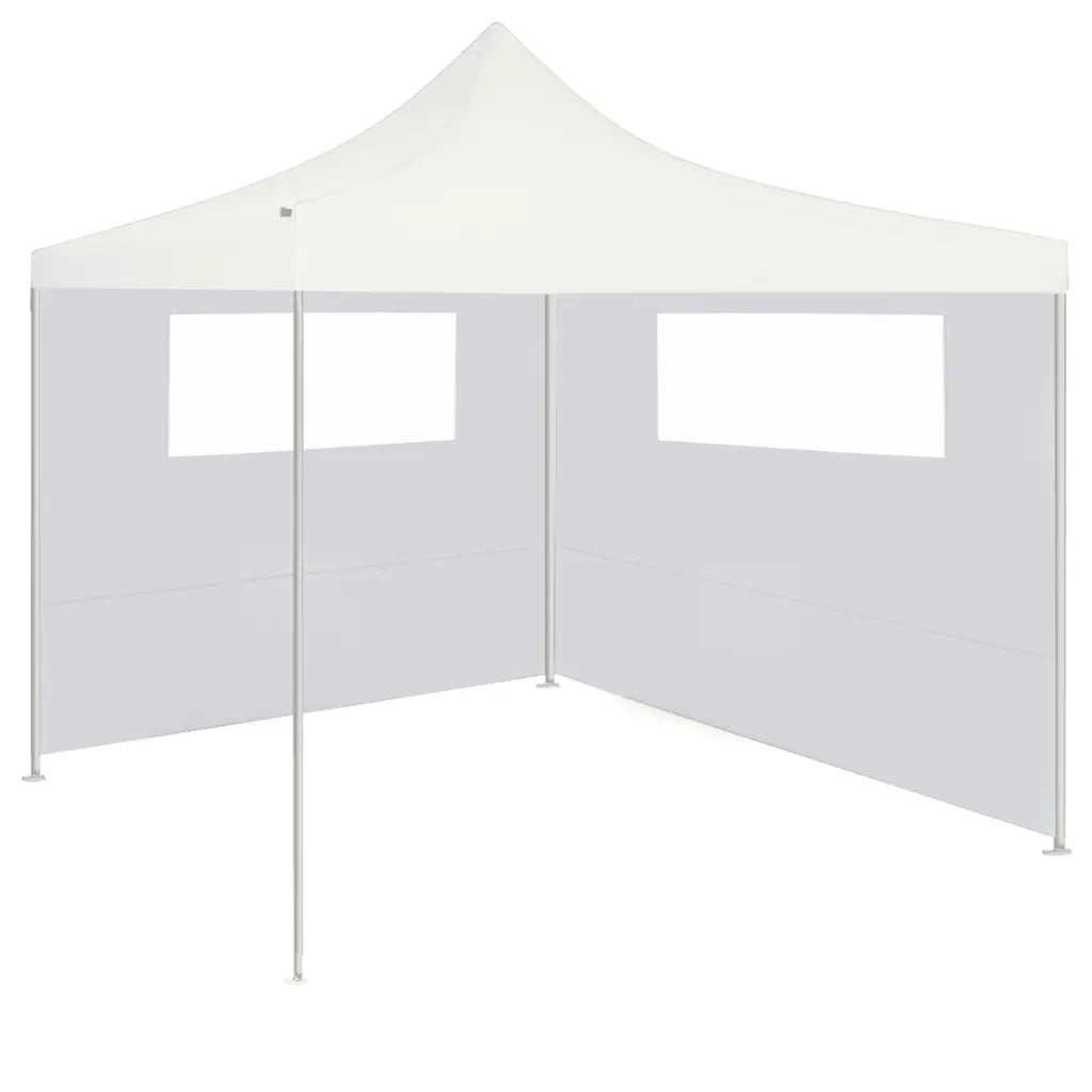 Pareti con Finestre per Gazebo 2 pz Bianche 3070428
