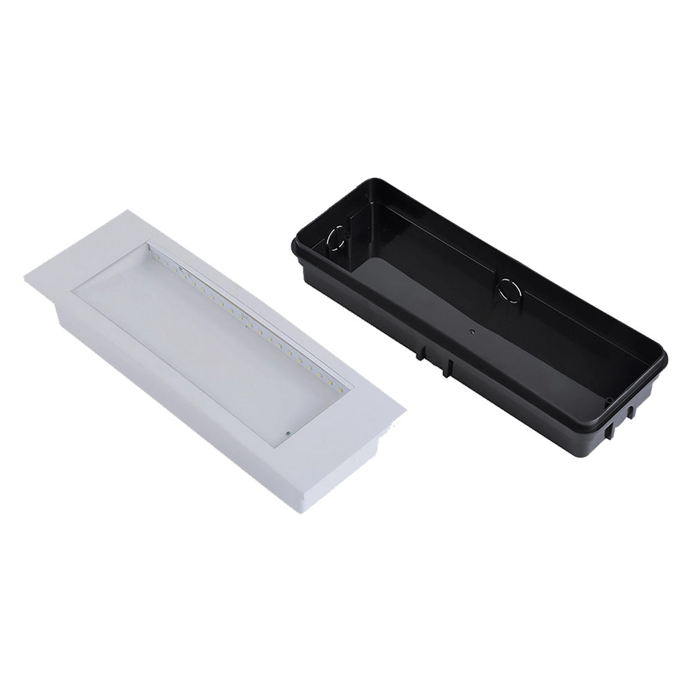 LAMPADA EMERGENZA DA PARETE '899' 3,8W / 20 led - cm.29,2 x 10,2 x 6  - VTAC