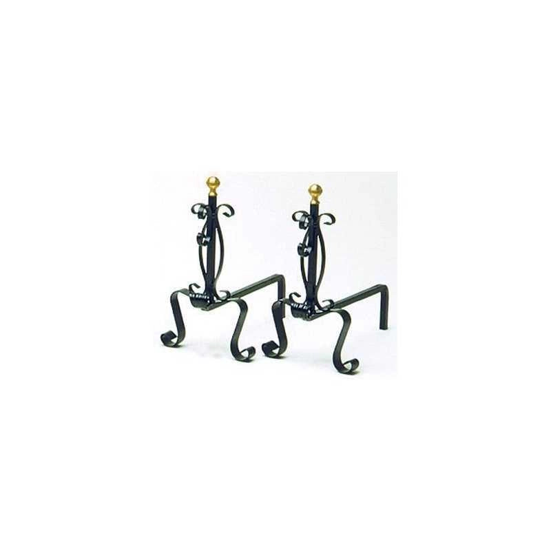 Alari Ferro Battuto Grande 23X41X40H