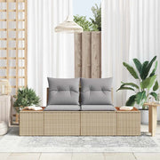 Divano da giardino Beige 184 x 62 x 85cm polyrattan 42006820