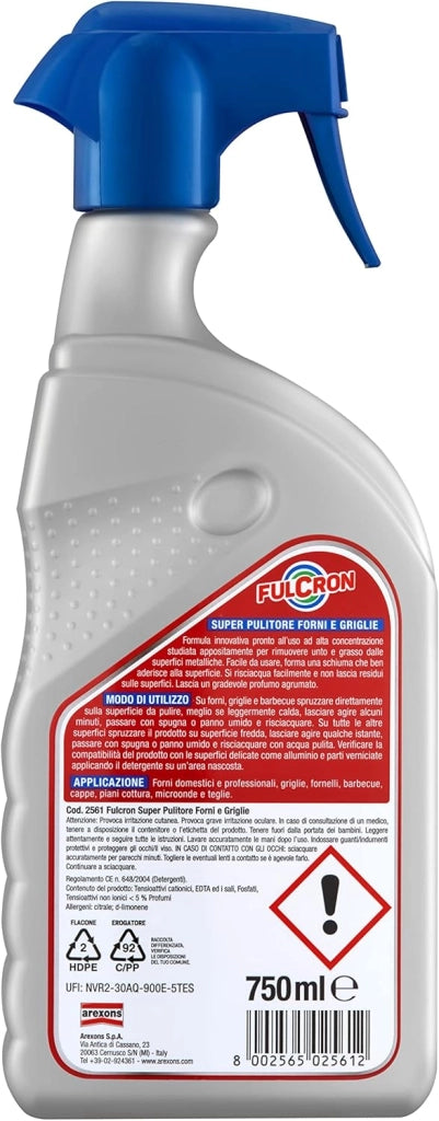 PULITORE GRIGLIE E FORNI 'FULCRON' Ml. 750  - AREXONS