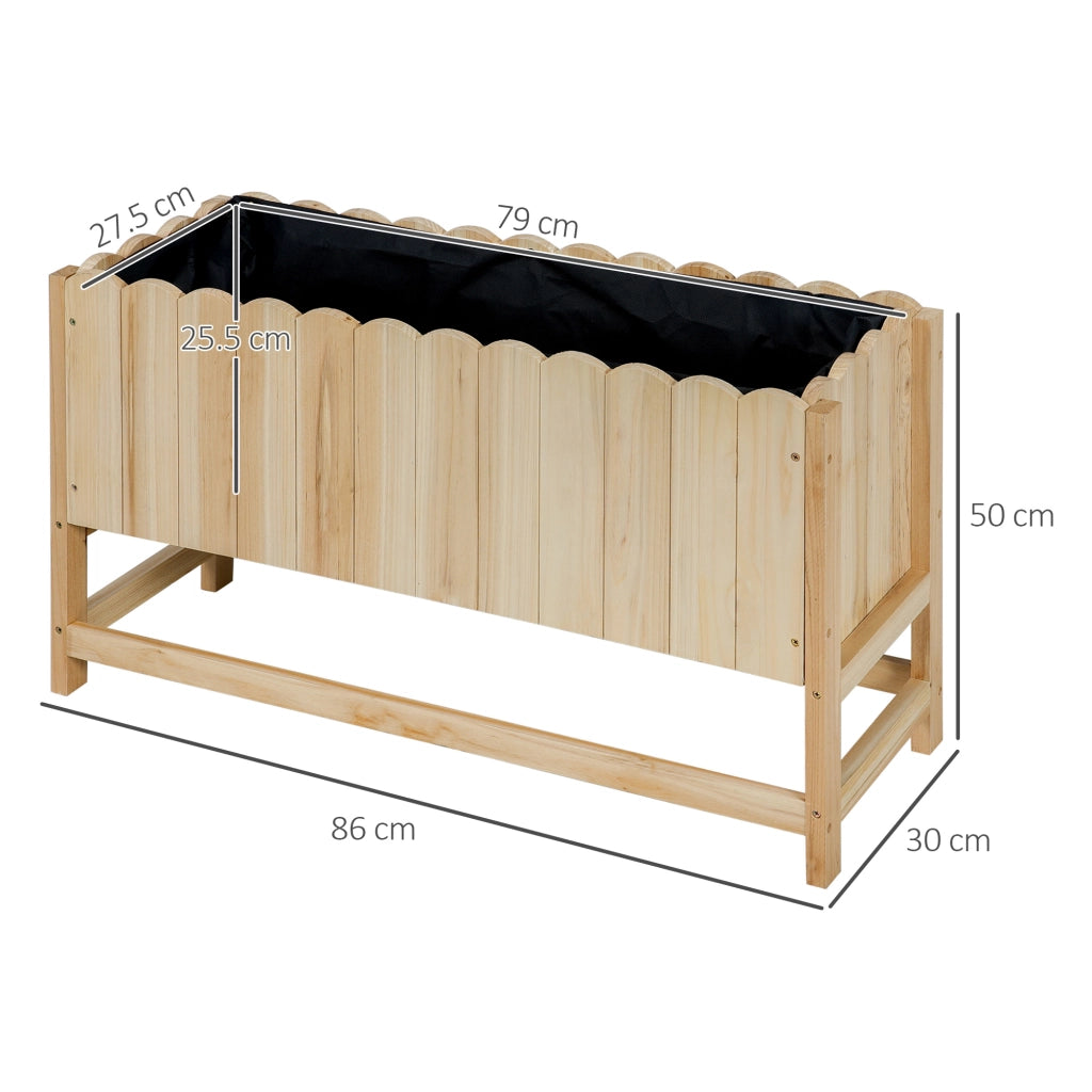 Fioriera da Esterno Verticale in Legno ¨C Minimal ¨C 86x30x50 cm