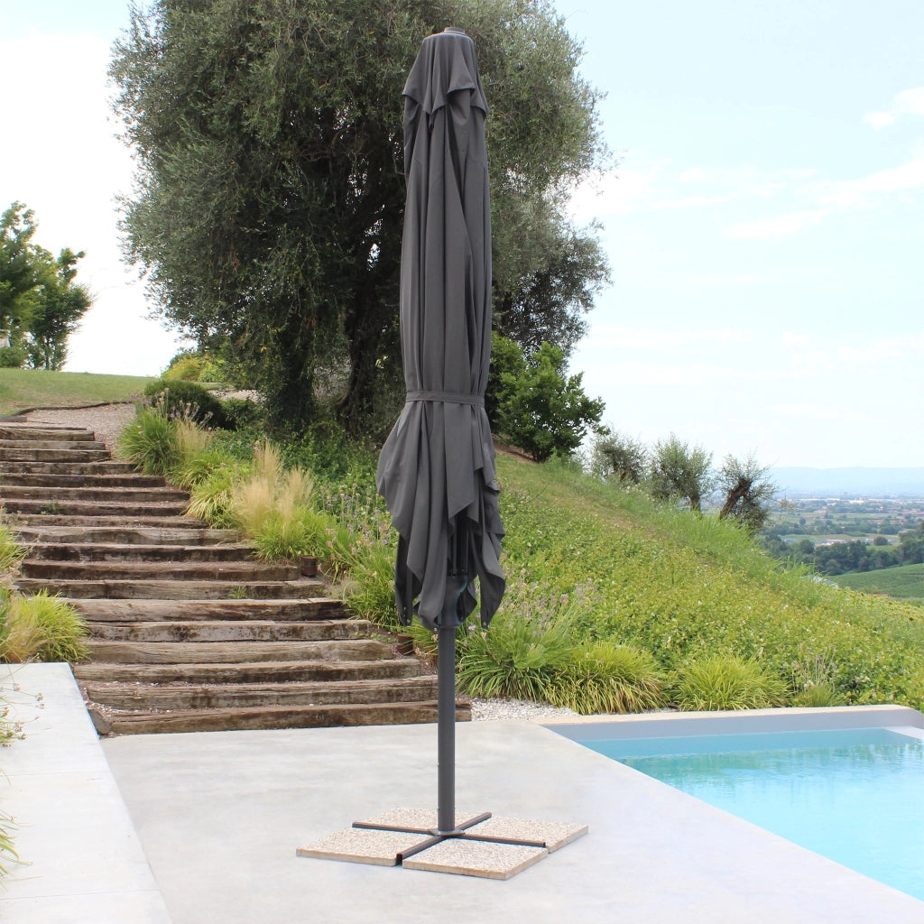Ombrellone da Giardino in alluminio con palo centrale telescopico - KHEPRI