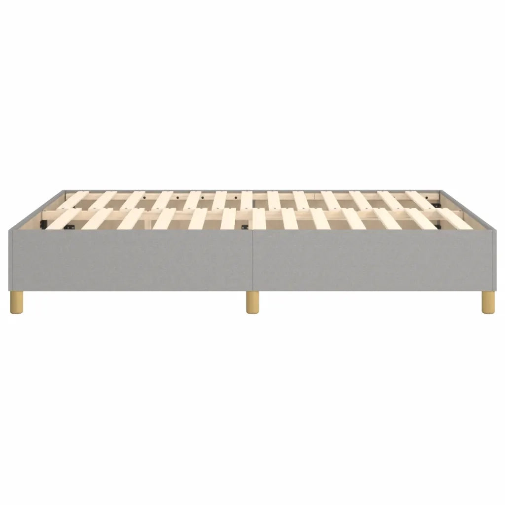 Struttura Letto a Rete a Molle Grigio Chiaro 140x190 cm Tessuto