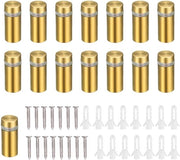 Set di viti di allunaggio in acciaio inossidabile per vetro - 15 pezzi - sostegni di distanziamento per vetro - beugoli per vetro - materiale di alta qualità - facilmente installabili