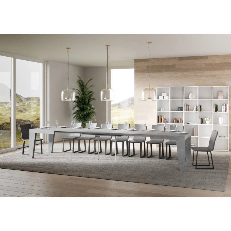 Tavolo allungabile 200/460x90 cm Naxy - Cemento