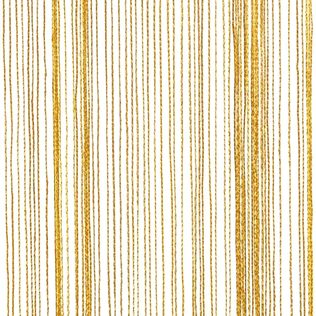 Tende a Filo 2 pz Oro 140x250 cm