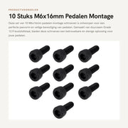 10 Stuken M6x16mm Pedale Montaggio Viti per Montaggio Sicuro