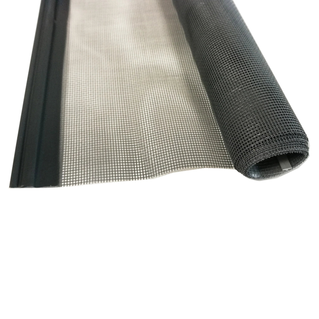 Vertical retractable mosquito net 80 x 170 cm brown color with expansion fastening