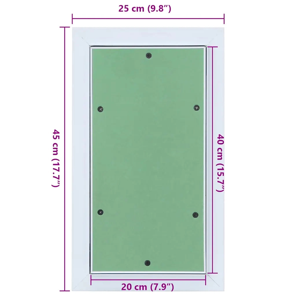 Pannello di Accesso Verde e Argento 25 x 45 cm 4018454