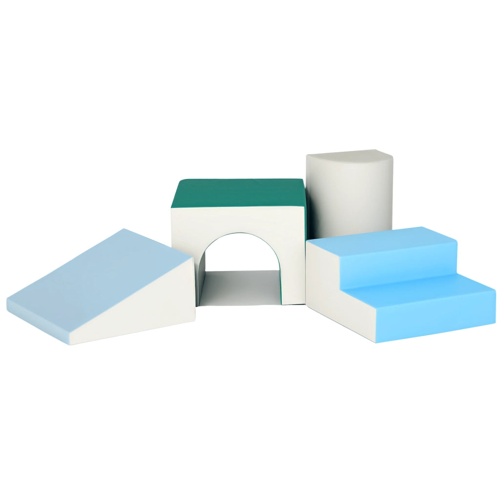Set Blocchi Morbidi Schiuma 4 Pezzi ¨C Xylo ¨C Grigio Chiaro per Bambini