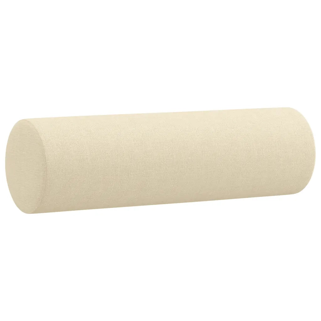 Divano a 2 Posti con Cuscini Crema 120 cm in Tessuto 3200776