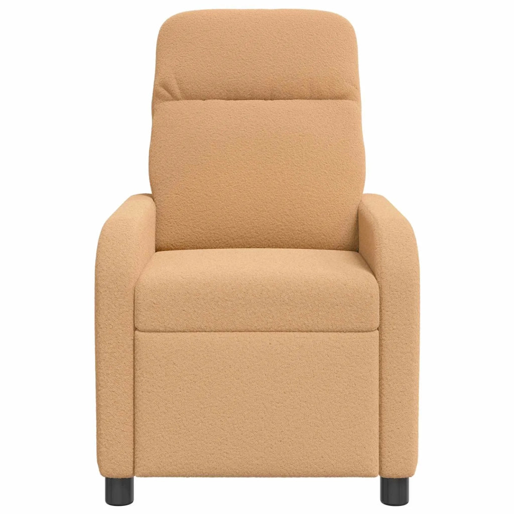 Poltrona Massaggiante Beige Bouclé 42034956