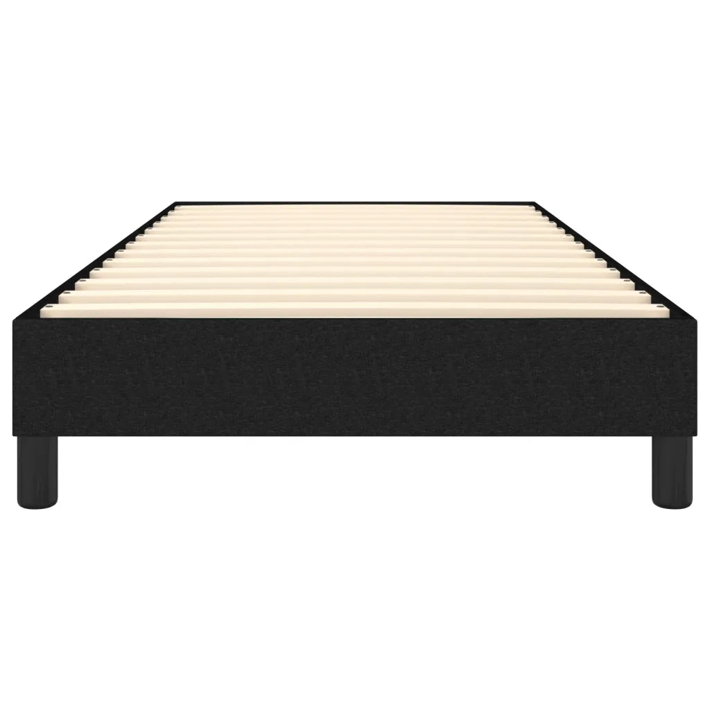 Struttura Letto a Rete a Molle Nero 100x200 cm in Tessuto 3120494