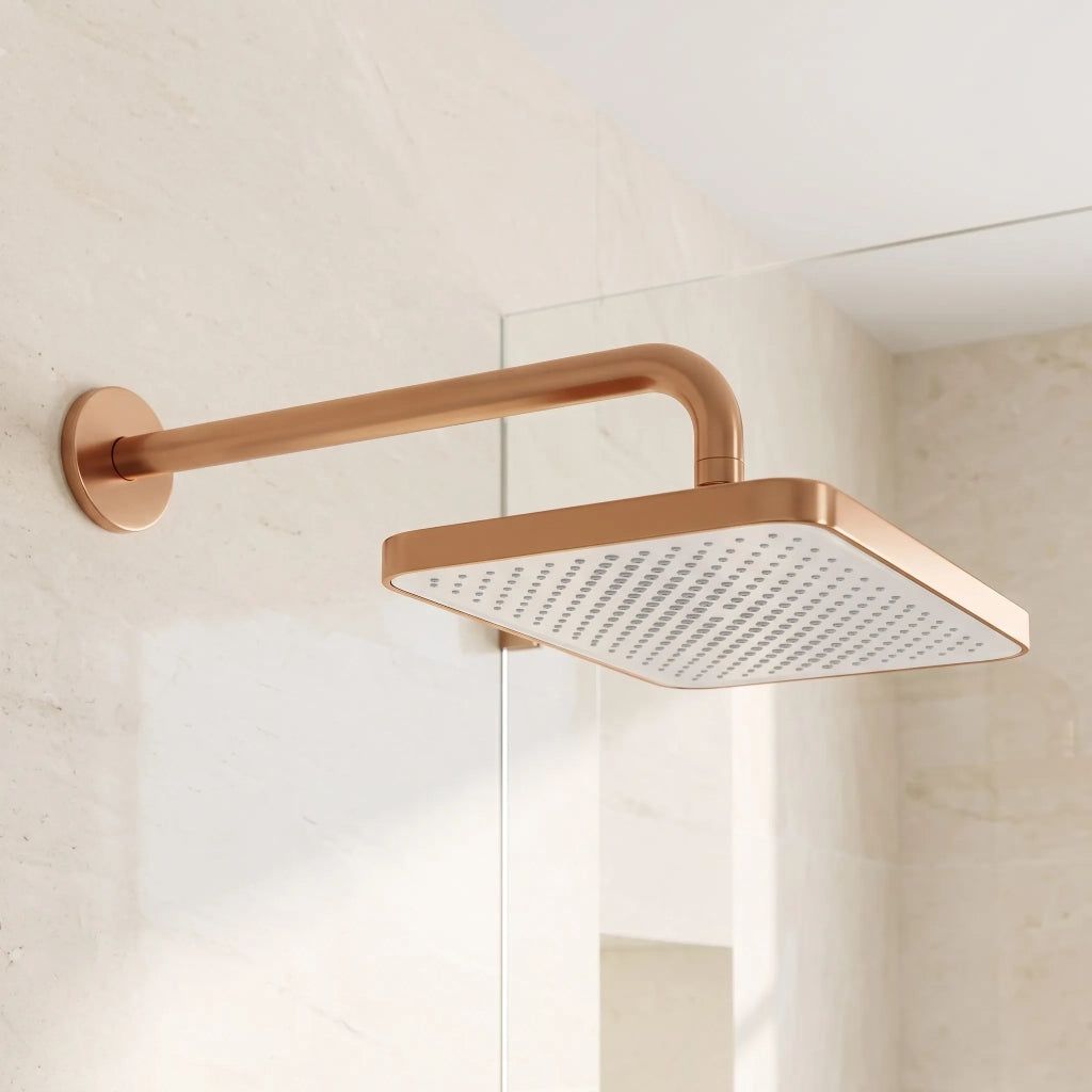 Soffione Doccia Rettangolare Rea Js-032 Brushed Copper