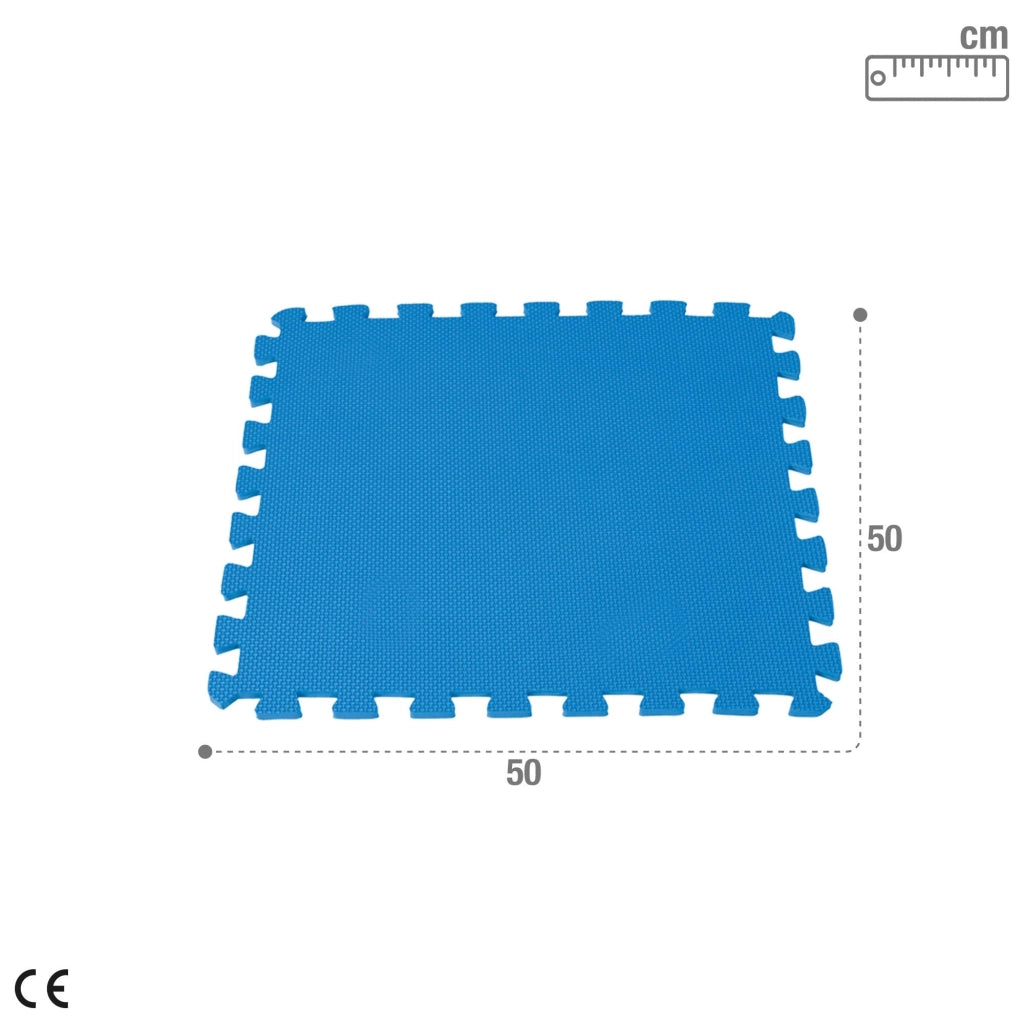 PIASTRELLA ANTISCIVOLO cm.50 x 50 x 1 - azzurra  - INTEX