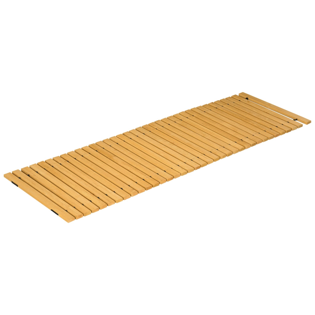 Vialetto Giardino Legno Massello Pino ¨C Xylo ¨C 185x60 cm Pieghevole Beige Chiaro