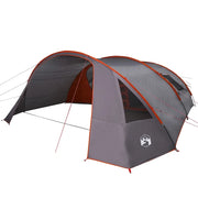 Tenda Tunnel per 6 Persone con tetto Grigio e arancione