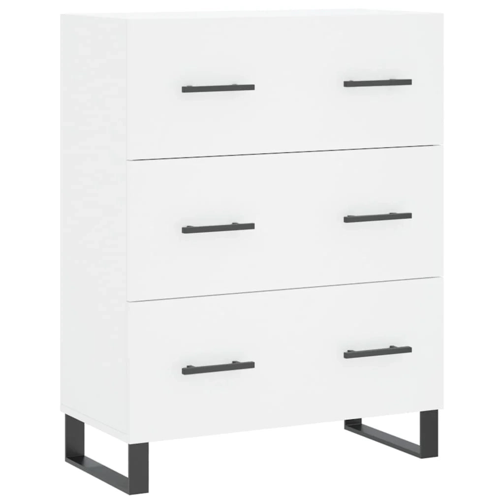 Buffet credenza cassettiera mobiletto mobile contenitore organizer cucina soggiorno salotto alto 69,5 x 34 x 180 cm legno ingegnerizzato bianco 02_0032615