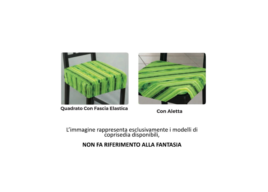 Set Cuscini Coprisedia Imbottiti Cinigliati Sfoderabili Modello Tirolese Monte Bianco Made In Italy - Aletta 6Pz - Monte Bianco