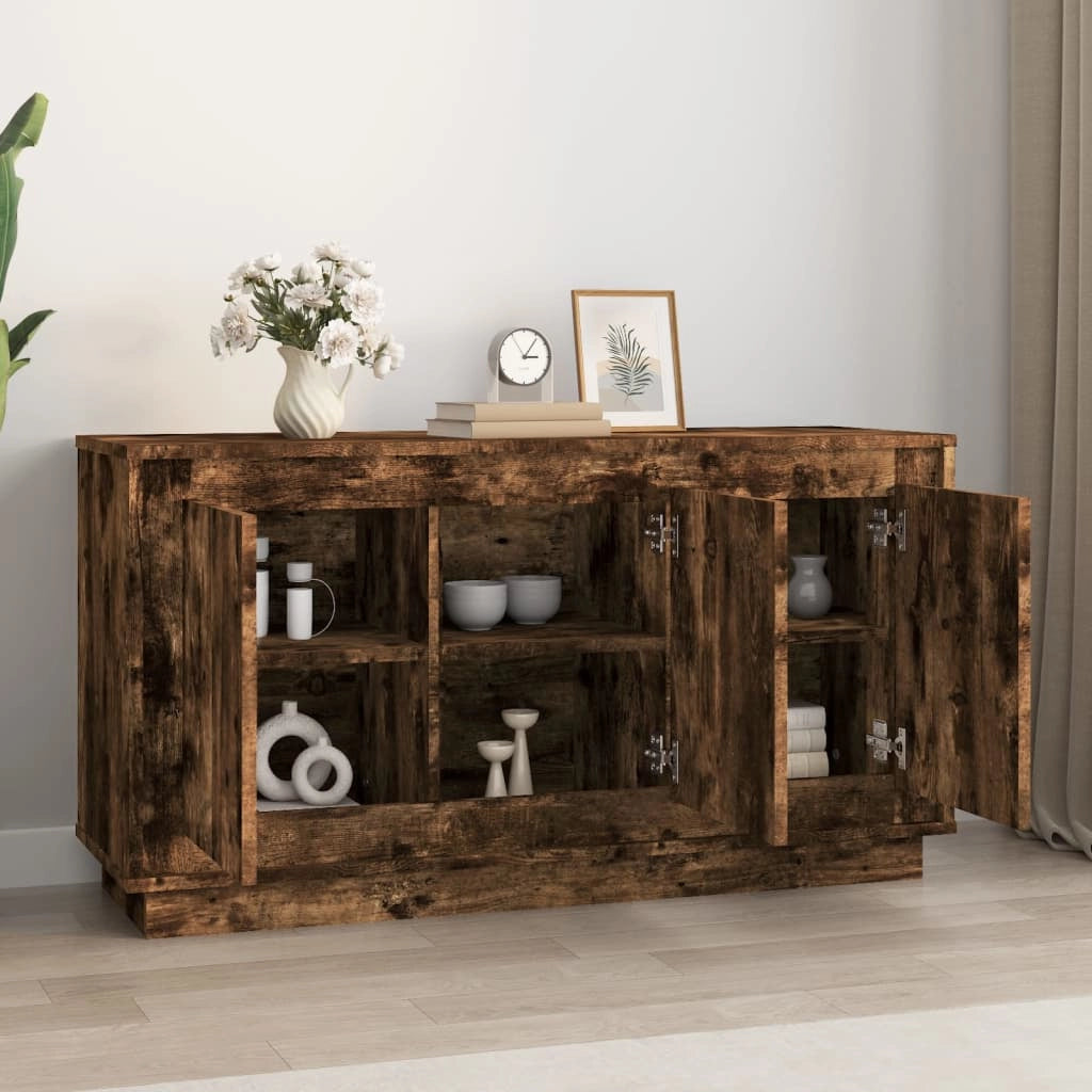 Buffet credenza cassettiera armadio mobile contenitore organizer per cucina soggiorno salotto 102 x 35 x 55 cm legno ingegnerizzato marrone 02_0030848