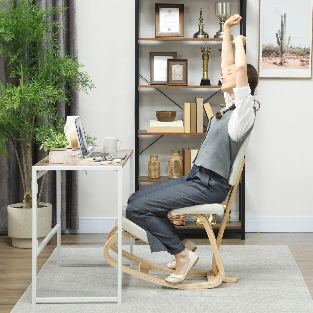Sgabello ergonomico da meditazione ¨C Xylo ¨C crema