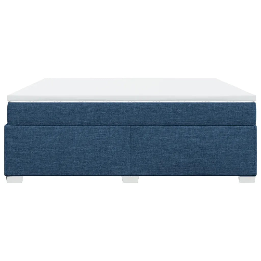 Giroletto a Molle con Materasso Blu 200x200 cm in Tessuto 3285164