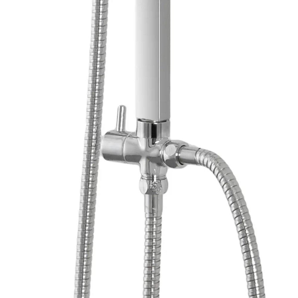 Deviatore colonna doccia ottone cromato universale cromato adattatore