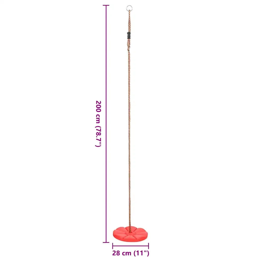 Altalena con Piattaforma 200 cm Rosso 93147