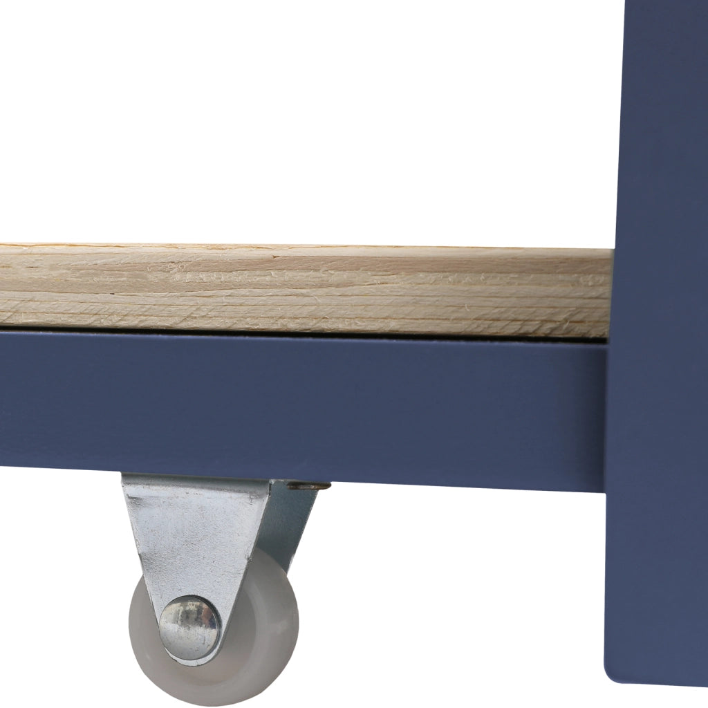 Letto a cassetti blu scuro